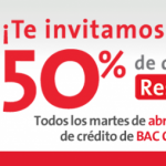 Bac Credomatic: Martes de descuento.