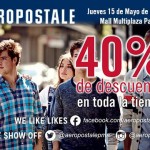 Aeropostale: 40% de descuento en toda la tienda.